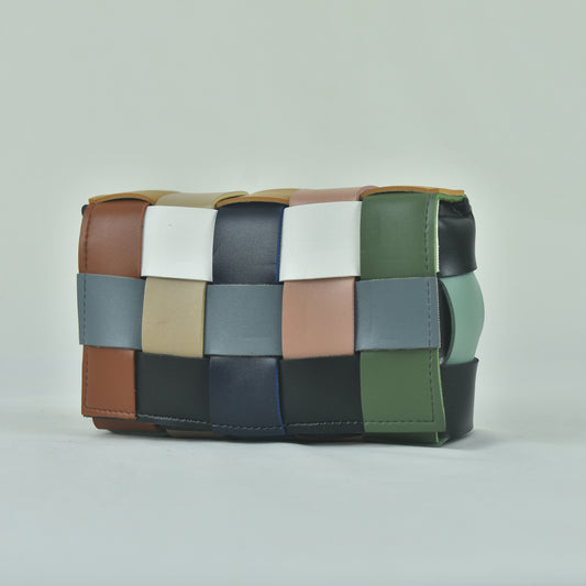 Small box stripe design cross body